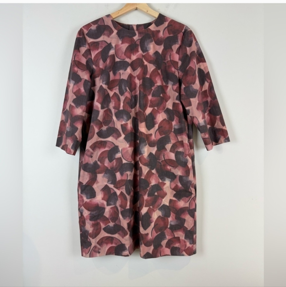 COS pattern dress with back zip and pockets Size 10 - Picture 2 of 8